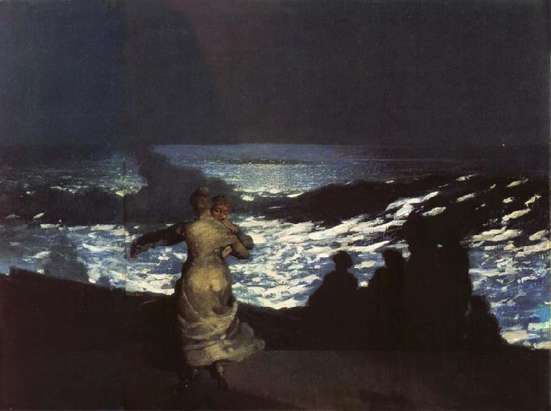 Winslow Homer Eine Sommernacht Sweden oil painting art